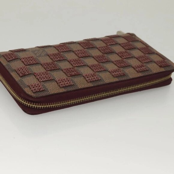 LOUIS VUITTON Damie Payette Zippy Wallet Long Wallet Red - Picture 4 of 14
